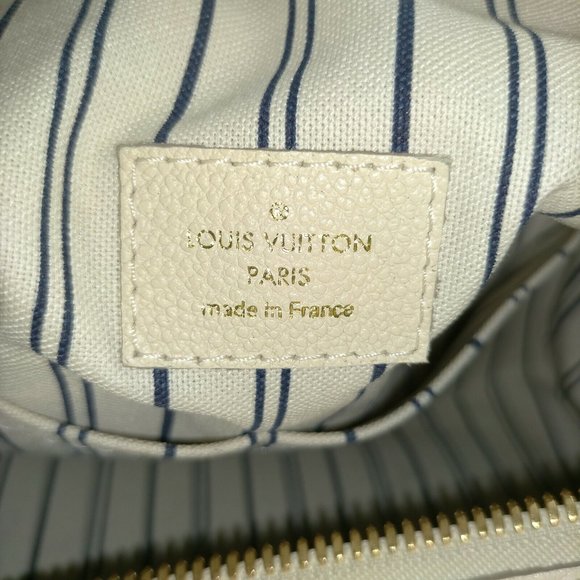 authentic LOUIS VUITTON White Monogram Empreinte Leather Inspiree Bag - Picture 10 of 15